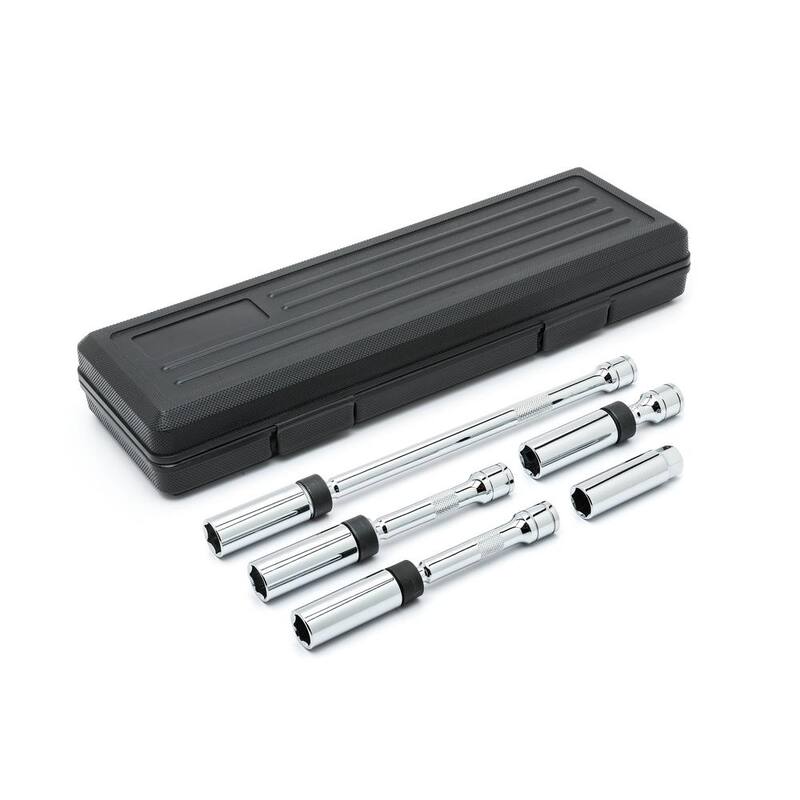 Juego de 5 piezas de llaves de chispa giratorias magnéticas de 6 puntos de 3/8 pulg. de GEARWRENCH - 80601.