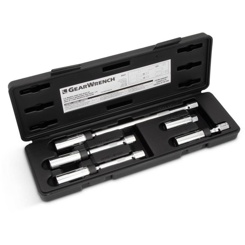 Juego de 5 piezas de llaves de chispa giratorias magnéticas de 6 puntos de 3/8 pulg. de GEARWRENCH - 80601.