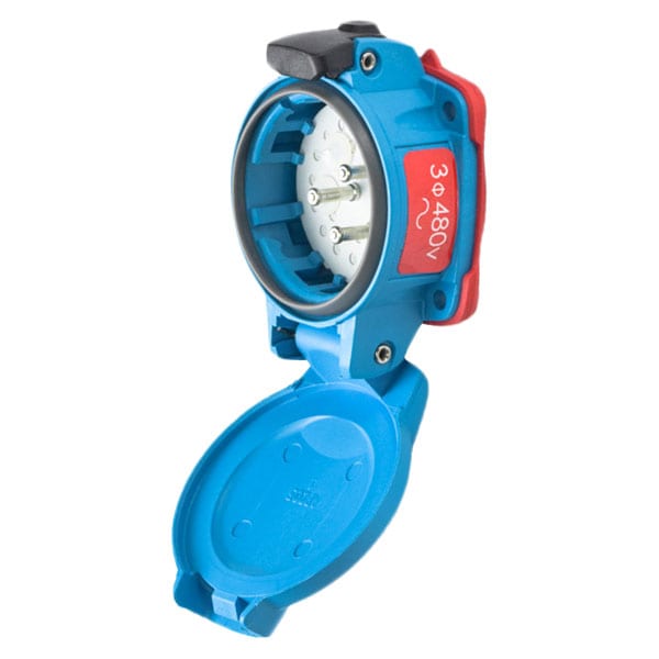 Receptáculo Pin y Enchufe, 20 A, 120/208V CA, 3 Polos, NEMA 4X - 01-N8167-001