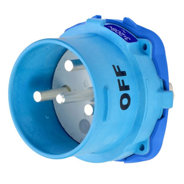 Receptáculo Pin & Sleeve Meltric, 100 A, 208V CA, 3 Polos, NEMA 4X - 33-98163