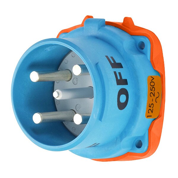 Receptáculo Pin & Sleeve Meltric, 100 A, 125/250V AC, NEMA 4X - 33-68177-C-K07