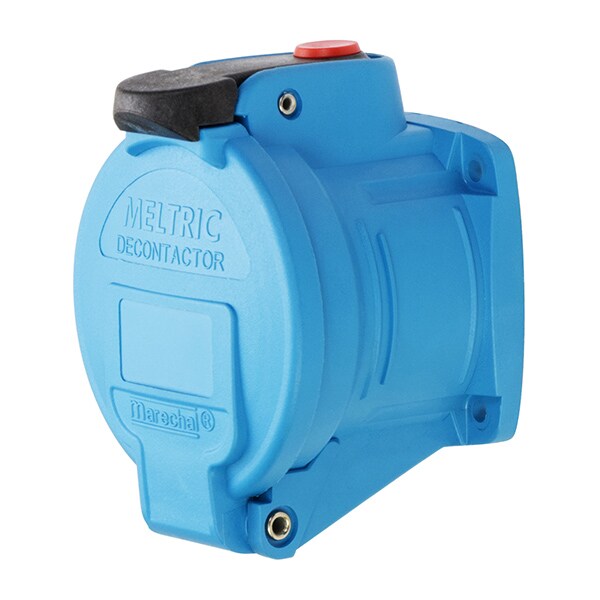 Receptáculo de clavija y enchufe Meltric, 2/7.5 A, 480V AC, 3 Polos - 63-B4002-843-NC