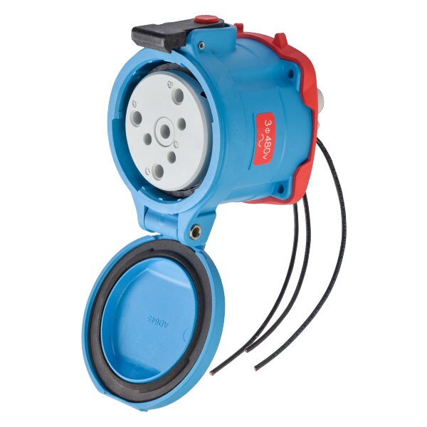 Receptáculo Pin & Sleeve de Meltric, 60 A, 480V CA, NEMA 3R - 33-64043-263-845