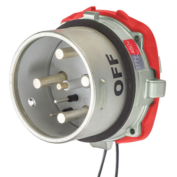 Receptáculo Pin & Sleeve Meltric, 277/480V AC, 3 Polos, NEMA 4X - 69-98047-262