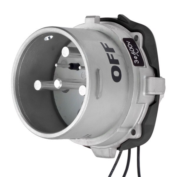 Receptáculo de clavija y enchufe Meltric, 150 A, 600V AC, NEMA 4X