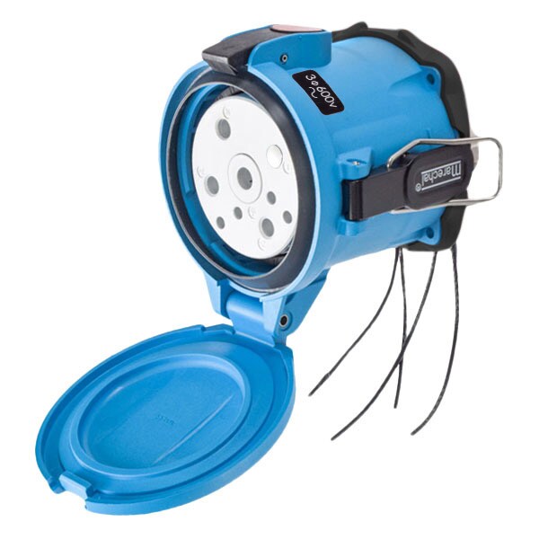 Receptáculo de clavija y toma, 600V AC, 3 polos, NEMA 4X - 31-94183-K14-264