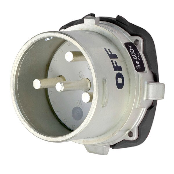 Receptáculo Meltric Pin & Sleeve, 150 A, 600V CA, Trifásico, 3 Polos, NEMA 4X - 39-98183-K14