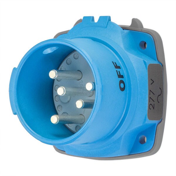 Receptáculo Pin & Sleeve Meltric, 30 A, 600V CA, 3 Polos, NEMA 4X - 63-38045-972