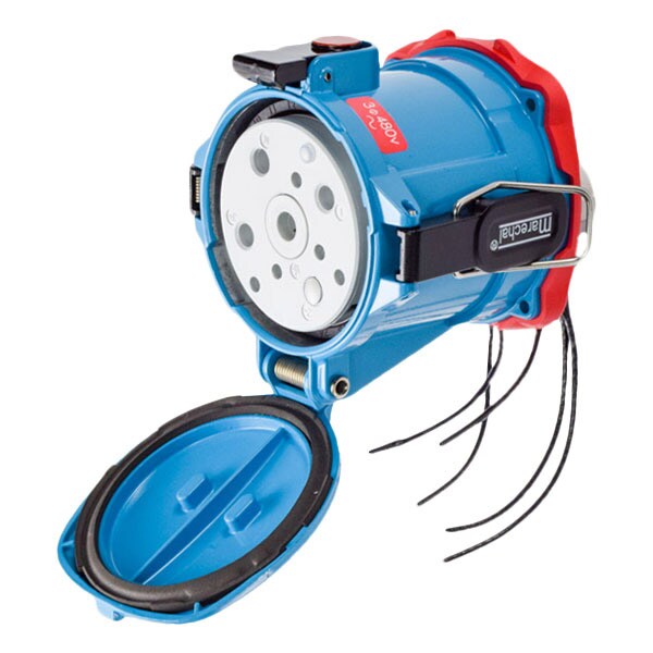 Receptáculo de Clavija y Enchufe Meltric, 100 A, 480V AC, 3 Polos, NEMA 4X - 37-94043-975