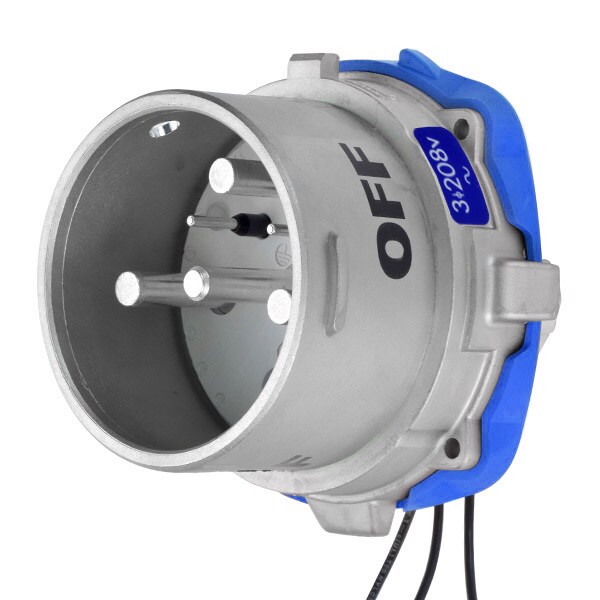 Receptáculo de espiga y manga, 150 A, 208V AC, NEMA 4X - 39-98233-K16-263