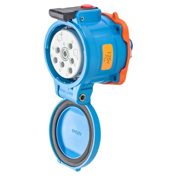 Receptáculo de clavija y enchufe, 30 A, 125V AC, 3 polos, NEMA 3R - 33-34075-974-843-NC