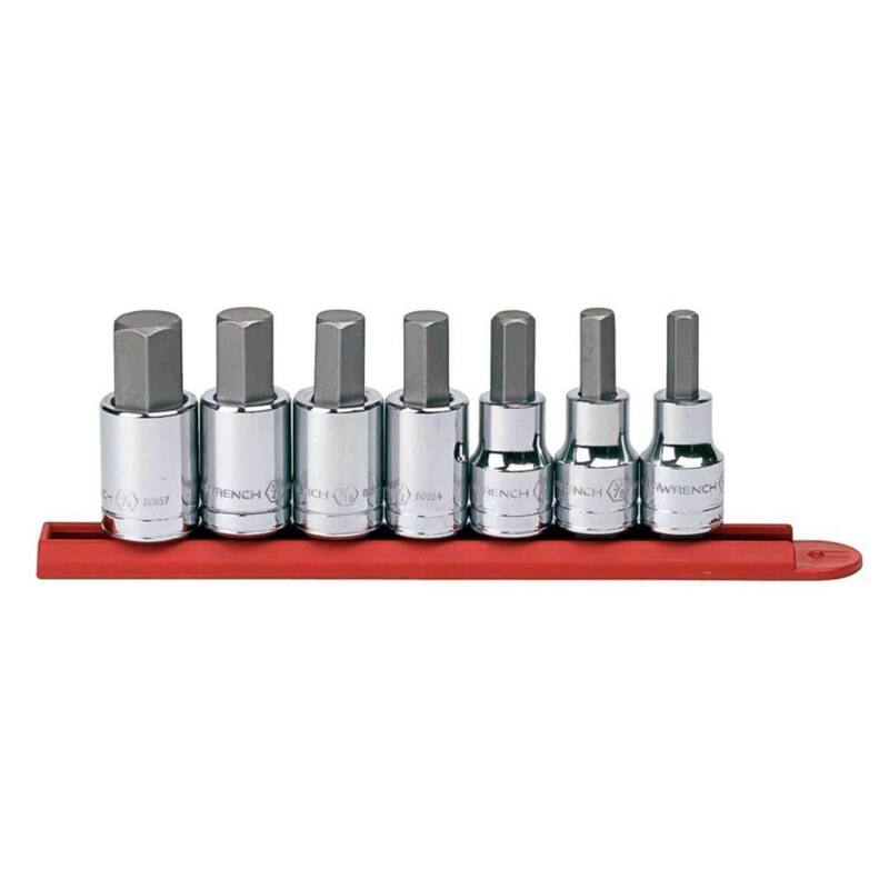 Juego de llaves de vaso hexagonales GEARWRENCH de 1/2 pulgadas (7 piezas) - 80721