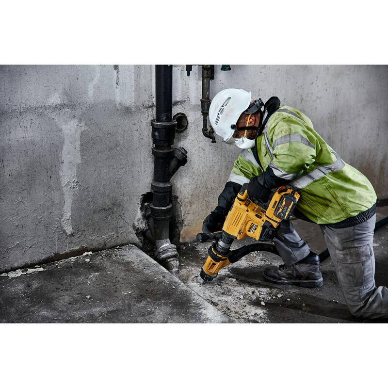 Martillo eléctrico SDS MAX inalámbrico DEWALT FLEXVOLT de 60V de 3/4 de pulgada con batería de 9.0Ah, cargador y estuche - DCH832X1