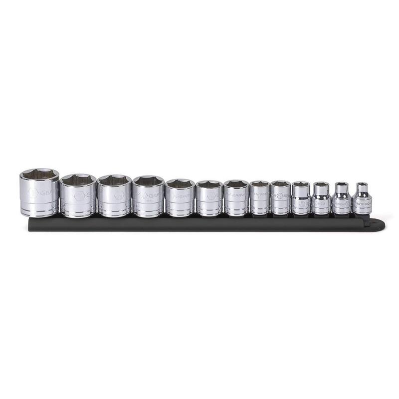 Juego de dados estándar de 6 puntos de 3/8 de pulgada de GEARWRENCH (13 piezas) - 80553