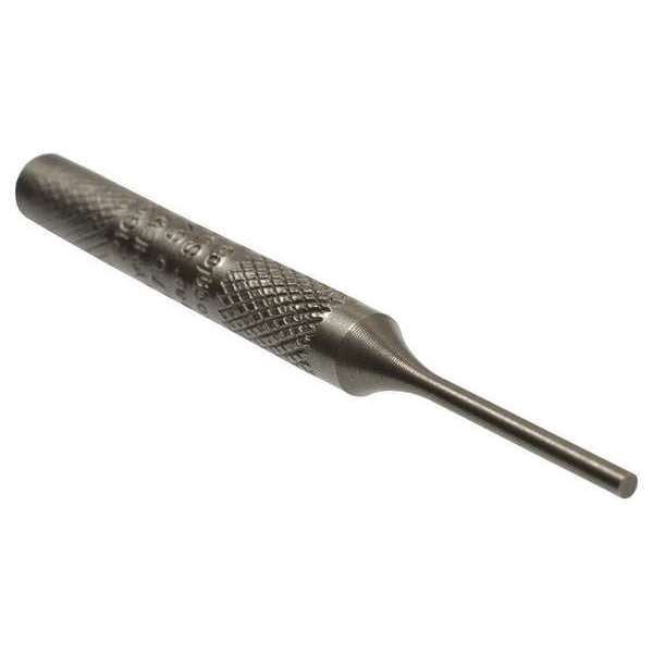 Mayhew Knurled Pin Punch, 5/64 Tip, 3/16x2-3/4 in - 21601