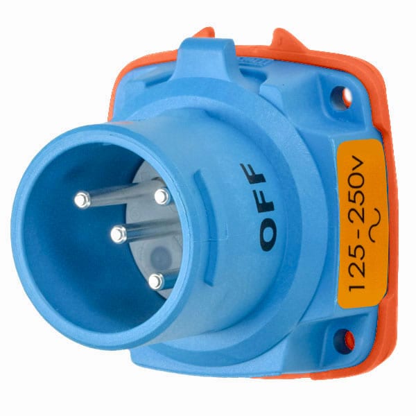 Receptáculo Pin & Sleeve Meltric, 20 A, 125/250V CA, Monofásico, 2 Polos, NEMA 4X - 63-18076