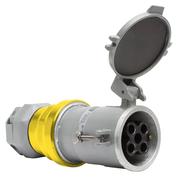 Conector de clavija y enchufe Hubbell Wiring Device-Kellems, 200 A, 250/600V AC, 4 Polos, NEMA No Clasificado - M5200CS1