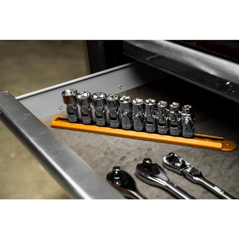 Juego de dados métricos flexibles de 6 puntos de 3/8 de pulgada de GEARWRENCH (10 piezas) - 80565
