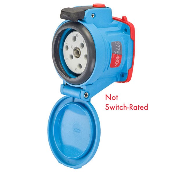 Meltric Pin & Sleeve Receptacle, 30 A, 600V AC, Three Phase, 3 Pole, NEMA 4X - 63-34047-972-352