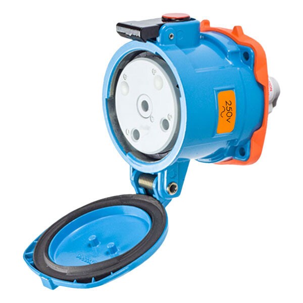 Receptáculo Pin & Sleeve Meltric, 60 A, 250V AC, NEMA 4X - 37-64072