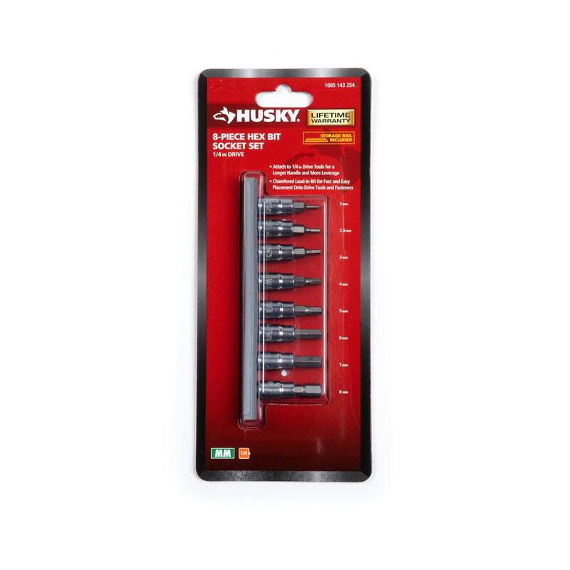 Juego de dados de vaso para bits hexagonales/Torx de 1/4 de pulgada SAE/métricos (30 piezas) - H4DCHEXTORX30PC