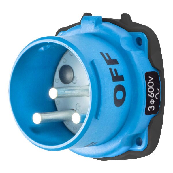 Meltric Pin & Sleeve Receptacle, 100 A, 600V AC, NEMA 3R - 31-68182-K14