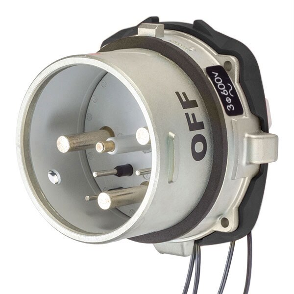Meltric Pin & Sleeve Receptacle, 150 A, 600V AC, NEMA 4X - 69-98143-264