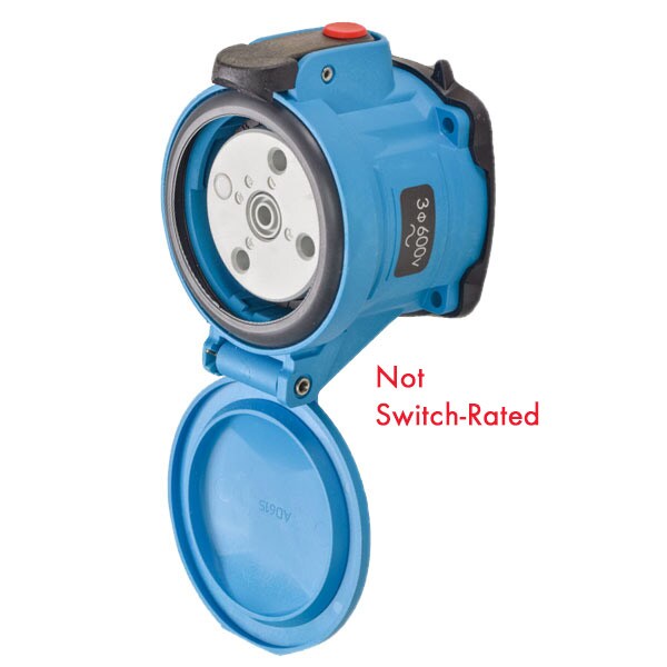 Tomacorriente de perno y enchufe Meltric, 30 A, 600V AC, NEMA 4X - 63-34143-352