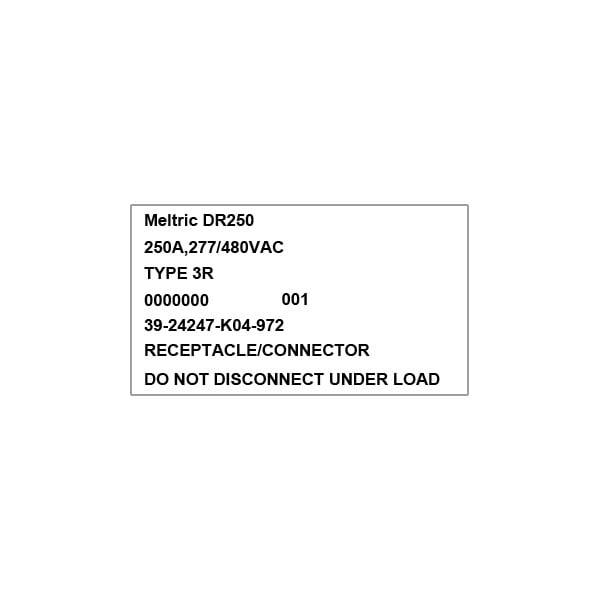 Meltric 39-24247-K04-972 RECEPTÁCULO - 39-24247-K04-972
