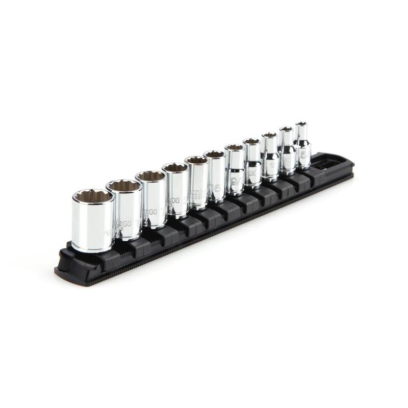 Juego de dados de 12 puntas TEKTON de 1/4 pulgadas (11 piezas) - SHD90103