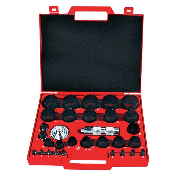 Allpax Metric Hollow Punch Kit, 31 pcs. - AX1352