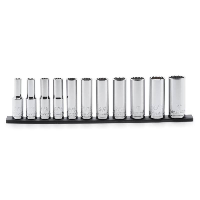 Juego de dados profundos Husky de 1/2 pulgadas SAE/MM (22 piezas) - H2DDP22PCSR