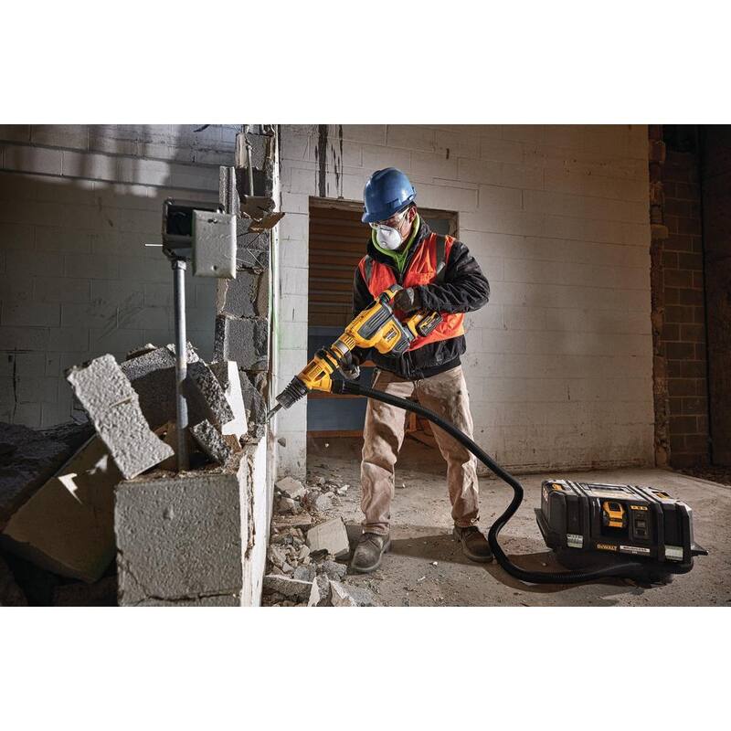 Martillo rotativo SDS MAX inalámbrico DEWALT FLEXVOLT 60V MAX sin escobillas de 1-3/4 pulgadas y (2) baterías FLEXVOLT 9.0Ah - DCH614X2