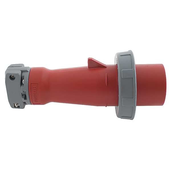 Tapón y enchufe estanco de clavija y toma, 60 A, 480V AC, Monofásico, 2 Polos, Conexión a tierra IEC, NEMA 4X - HBL360P7W