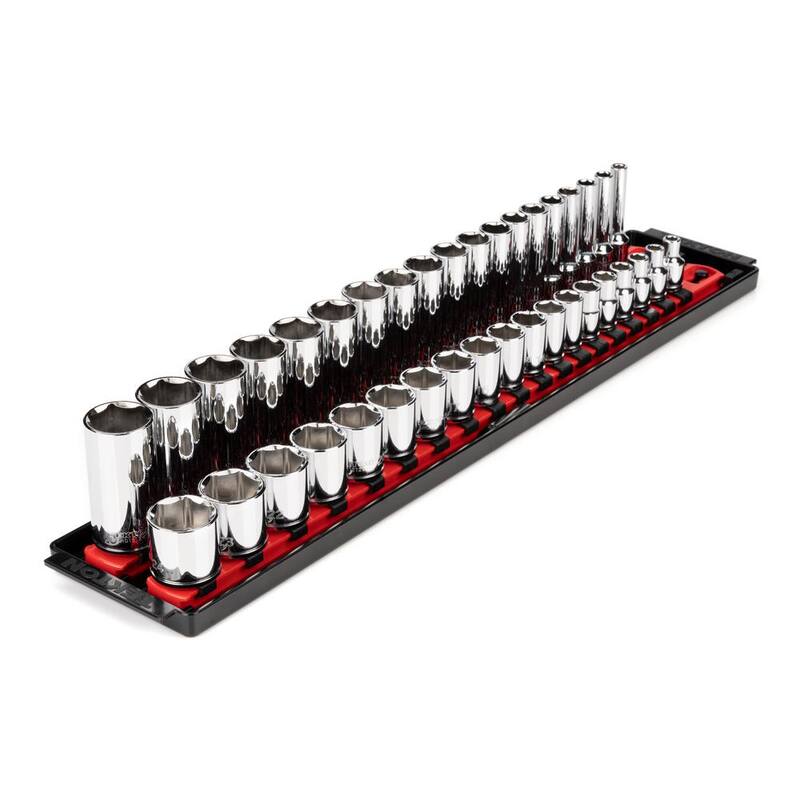 Juego de dados de 3/8 de pulgada con carriles de 6 puntos (6 mm-24 mm) (38 piezas) - SHD91211