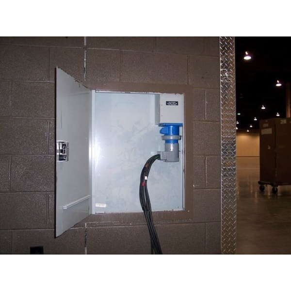 Clavija y enchufe de clavija angulada IEC de Hubbell Wiring Device-Kellems, 60A 120/208V, 4P 5W - A560P9