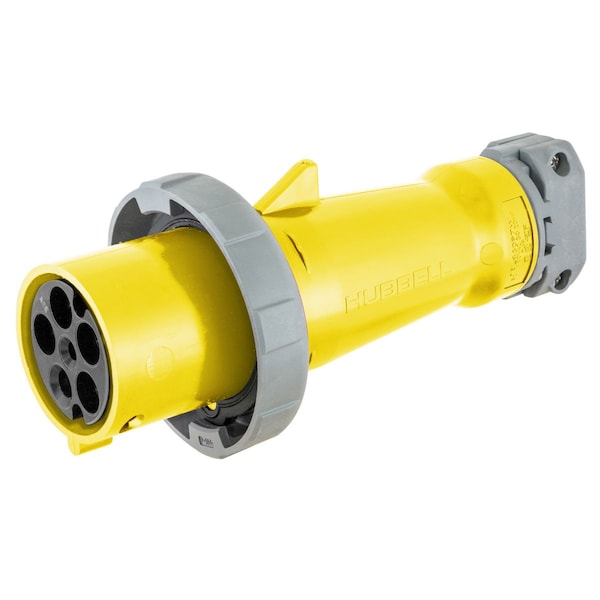 Hubbell Wiring Device-Kellems Pin & Sleeve Connector, 100 A, 4 Pole, NEMA Not Rated - M5100C7R