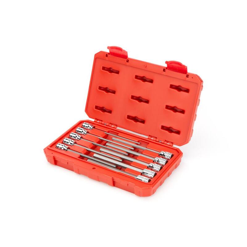 Juego de puntas hexagonales largas para trinquete de 3/8 pulgadas (10 piezas) - SHB91302