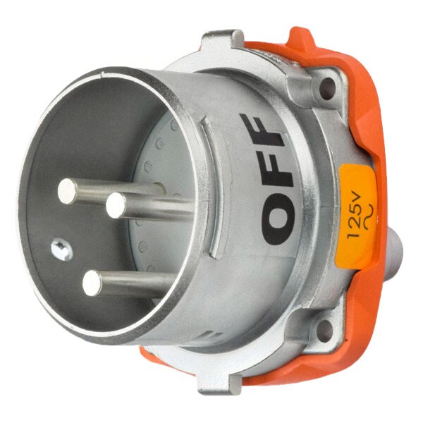 Receptáculo Pin & Sleeve Meltric, 60 A, 125V CA, 3 Polos, NEMA 3R - 37-68075
