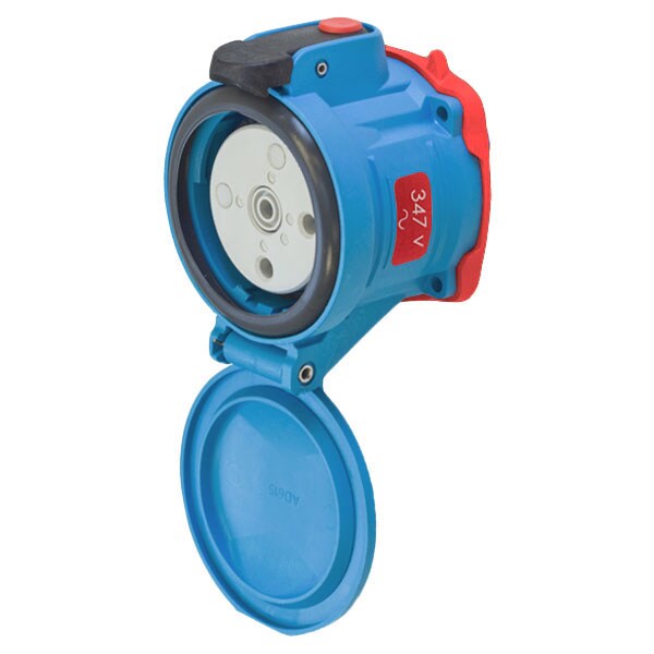 Meltric Pin & Sleeve Receptacle, 60 A, 347V AC, NEMA 4X - 63-64145