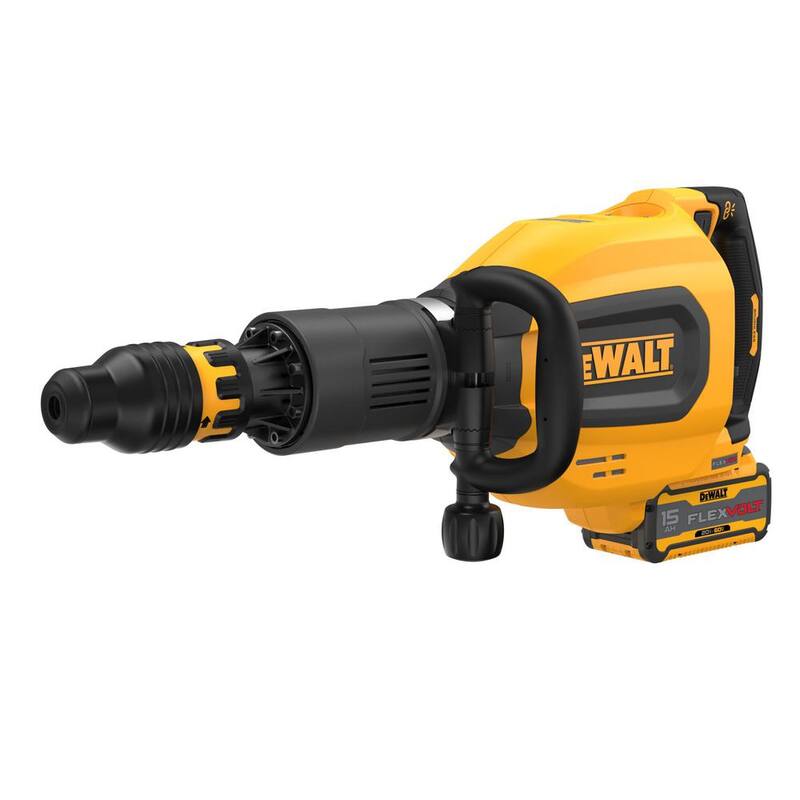 Martillo demoledor en línea DEWALT de 60 voltios y 27 libras con capacidad máxima de 1-3/4 pulgadas - Kit DCH911Z2
