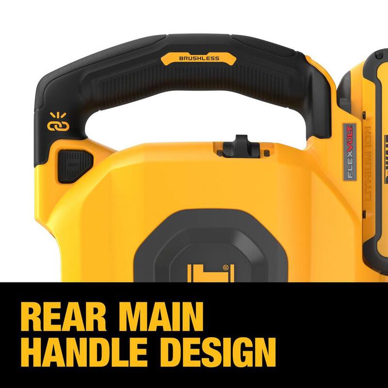 Martillo demoledor en línea DEWALT de 60 voltios y 27 libras con capacidad máxima de 1-3/4 pulgadas - Kit DCH911Z2
