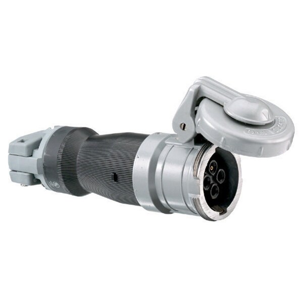 Conector de clavija y receptáculo, 30 A, 250/600V AC, 4 polos, estilo de conexión a tierra I, NEMA No calificado - HBL530CS1W