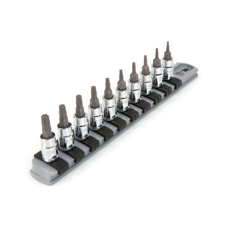 TEKTON Juego de 10 piezas de dados de punta Torx de 1/4 de pulgada (10 piezas) - SHB90103