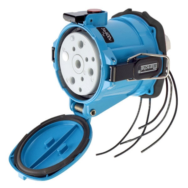 Receptáculo Pin y Enchufe Meltric, 150 A, 600V CA, Trifásico, 3 Polos, Estilo 2 de Puesta a Tierra, NEMA 4X - 69-94143-975