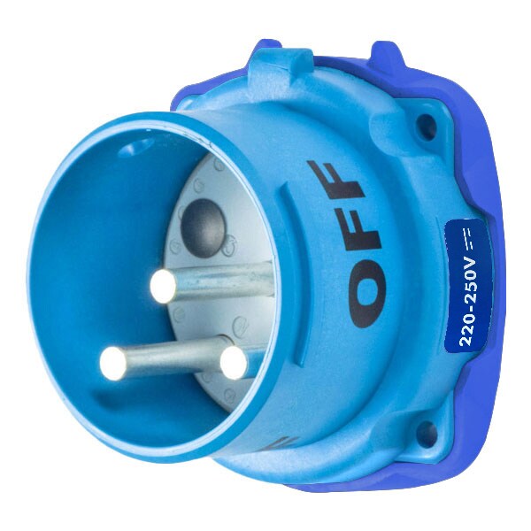 Receptáculo de clavija y enchufe Meltric, 60 A, 250V DC, NEMA 4X - 33-68209