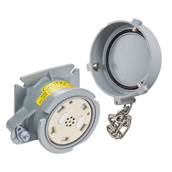 Receptáculo de clavija y enchufe Meltric, 300 A, 480V CA, terminal de perno de cable 2 AWG - 750 MCM Fase - 47-34042