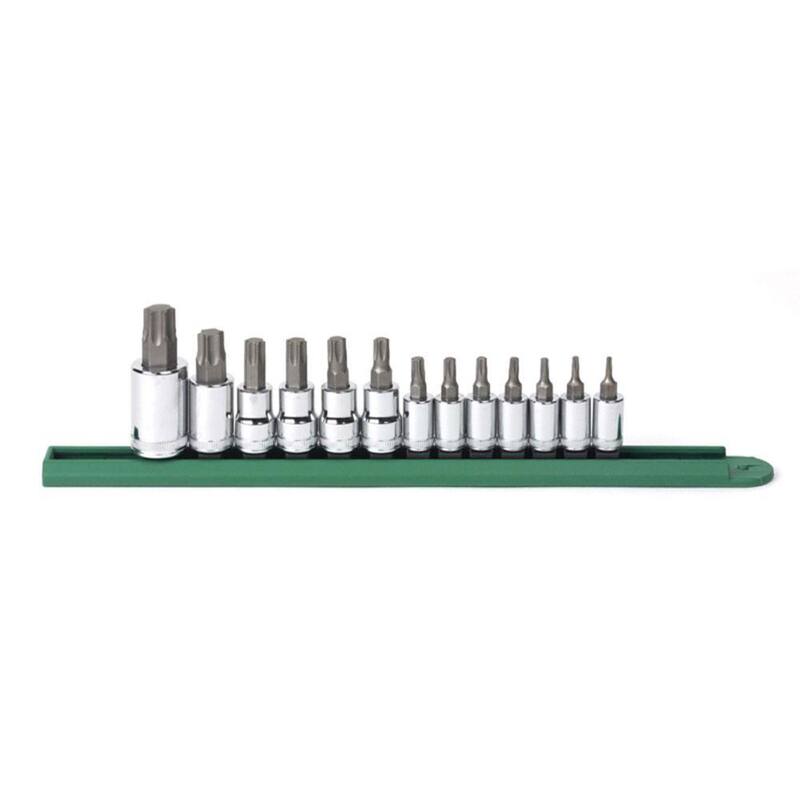 Juego de dados para puntas Torx de inserción de 1/4, 3/8 y 1/2 pulgadas de GEARWRENCH (13 piezas) - 80723