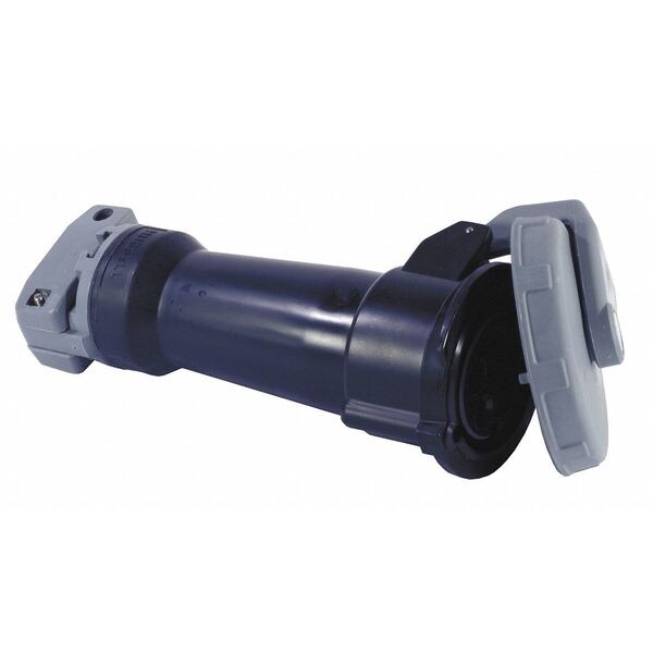 Conector resistente al agua de pasador y enchufe Hubbell Wiring Device-Kellems, 30 A, 347/600V CA, trifásico, 4 polos, conexión a tierra IEC - HBL530C5W
