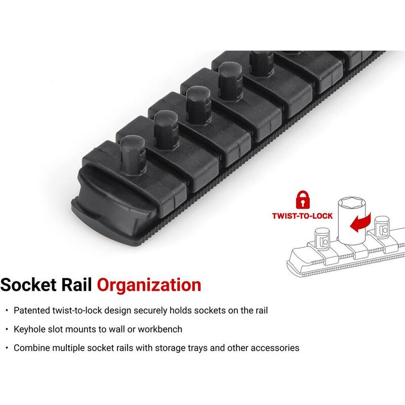 Juego de dados de 12 puntas profundos de 1/4 de pulgada TEKTON de 5/32 a 9/16 de pulgada (11 piezas) - SHD90107